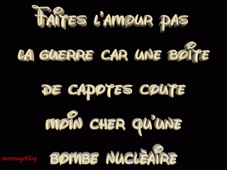 fé l'amour pa la guerre